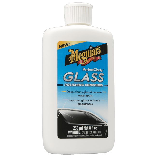 Meguiar's Perfect Clarity Glass Polishing Compound Czyści chemicznie szyby usuwa plamy przywraca dobrą widoczność 236ml