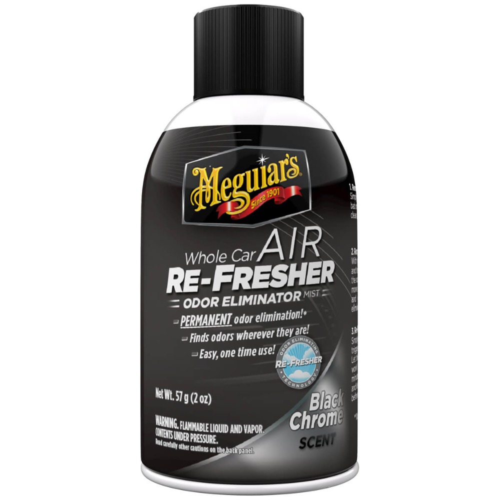 Meguiar's Air Re-fresher Black Chrome Bomba zapachowa eliminuje brzydkie zapachy odświeża wnętrze pojazdu
