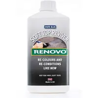 Renovo Soft Top Reviver Dark Blue - Farba do dachów cabrio Niebieski/Granat 1000ml