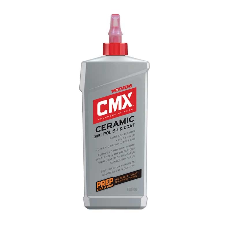 Mothers CMX Ceramic 3-in-1 Polish & Coat - primer, AIO przygotowuje lakier pod powłokę ceramiczną, zabezpiecza 473ml