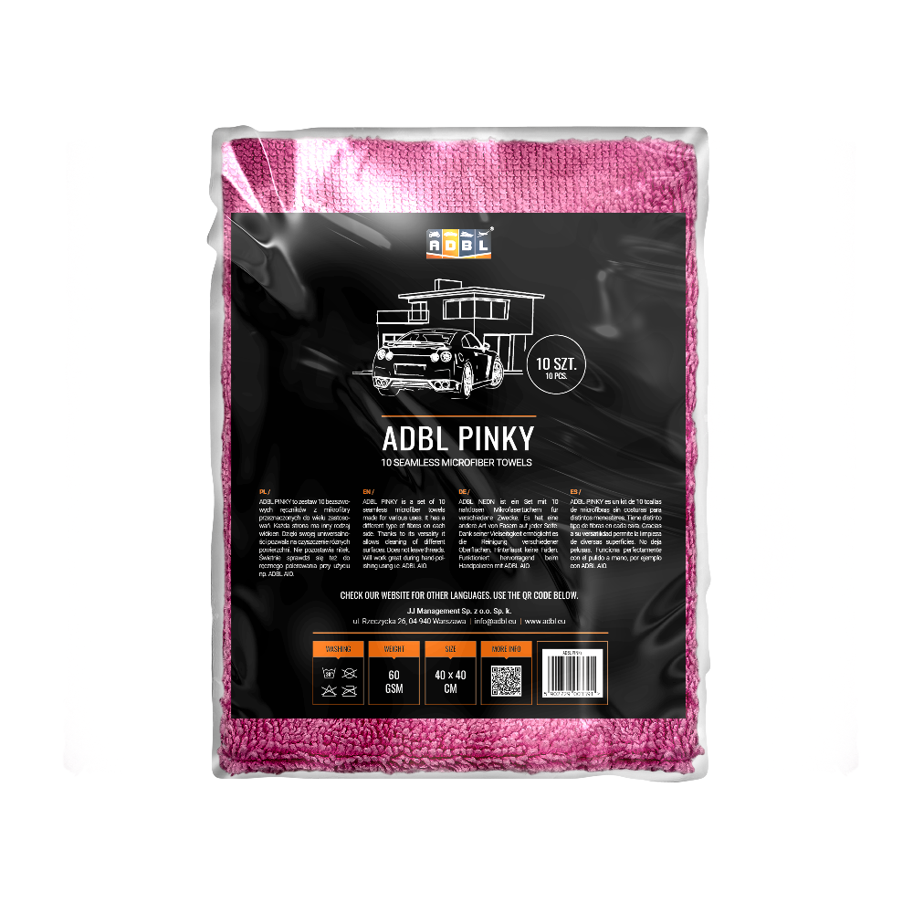 ADBL Pinky BEZSZWOWE MIKROFIBRY 10szt