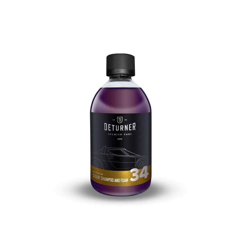 Deturner Sour Shampoo & Foam Kwaśny szampon piana aktywna odtykanie wosków i powłok ceramicznych kwarcowych  500ml