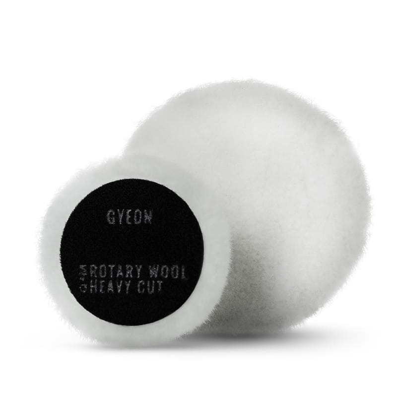GYEON Q2M Rotary Wool Heavy Cut Bardzo mocno ścierne futro polerskie 80mm 2 sztuki