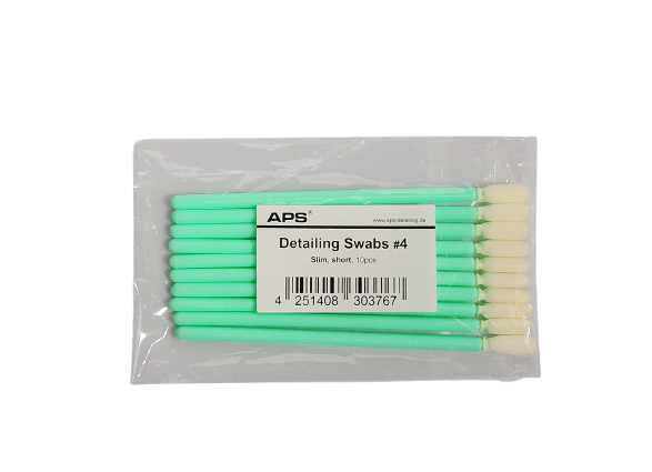 APS Detailing Swabs Slim Mini 10cm Patyczki do aplikacji dressingów lub czyszczenia detali 10 sztuk