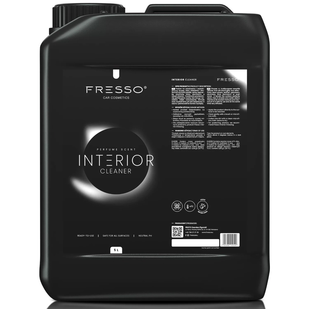 Fresso Interior Cleaner Gotowy do użycia produkt do czyszczenia wnętrza samochodu 5000ml