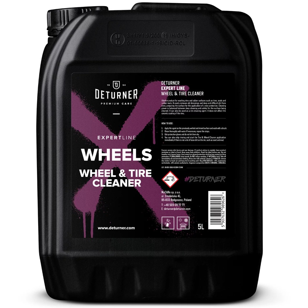 Deturner Expert Line Wheels & Tire Cleaner Produkt do czyszczenia felg i opon 5L