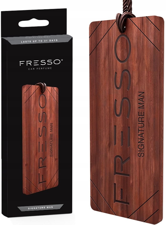 Fresso Signature Man Zawieszka Zapach do samochodu biura lub domu