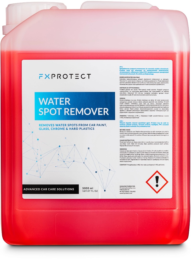 FXPROTECT Water Spot Remover Usuwa osady mineralne z lakieru 5000ml