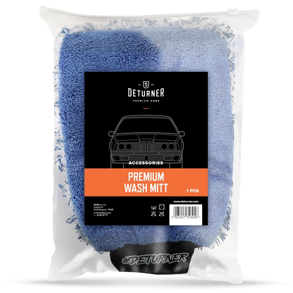 Deturner Premium Wash Mitt - rękawica do mycia pojazdu z mikrofibry