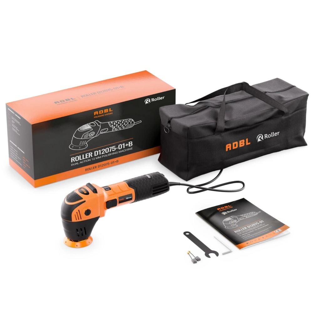 ADBL Roller D12075-01 + Bag - Maszyna polerska Dual Action, skok 12mm