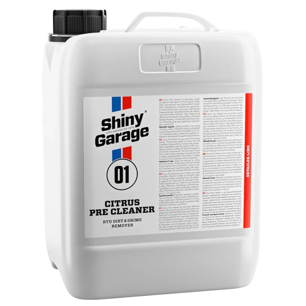 Shiny Garage Citrus Pre Cleaner - Produkt do usuwania zabrudzeń z lakieru, mycie wstępne 5000ml