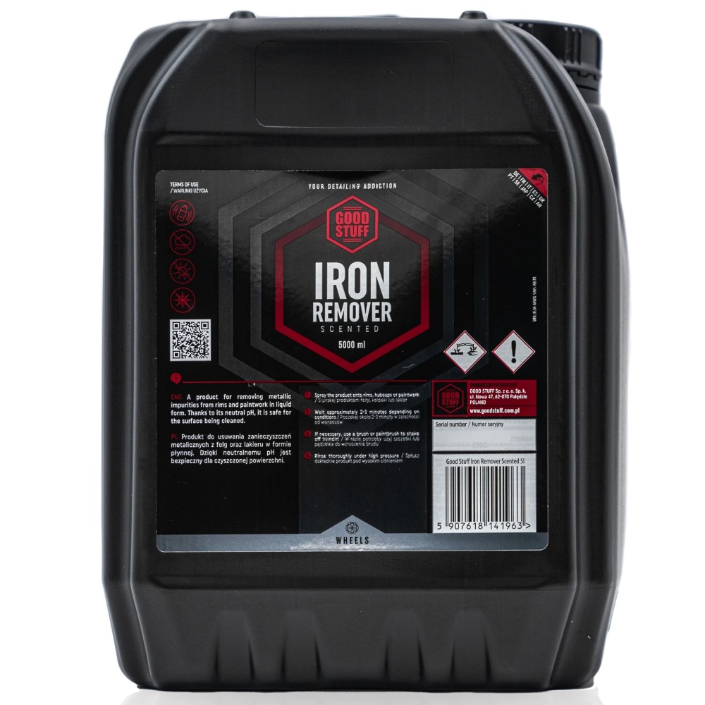 Good Stuff Iron Remover - produkt do usuwania osadów metalicznych z lakieru i felg 5000ml