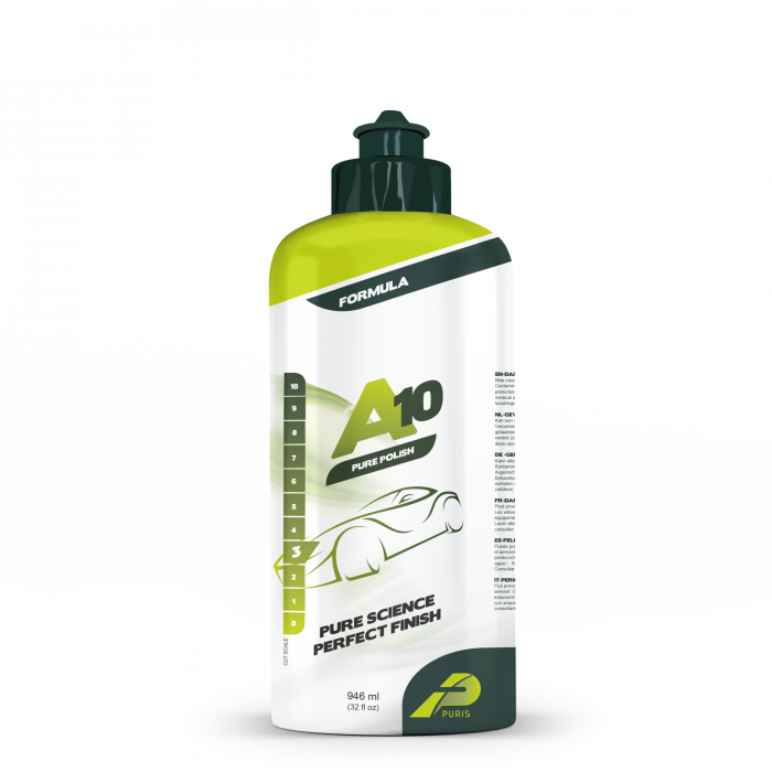 Puris Car Care A10 Pure Polish - Wysokiej jakości średnio ścierna pasta polerska, One Step 946ml