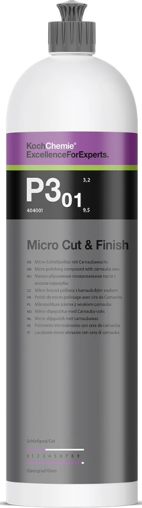 KOCH Chemie P3.01 Micro Cut & Finish - lekko ścierna pasta polerska z woskiem 1L