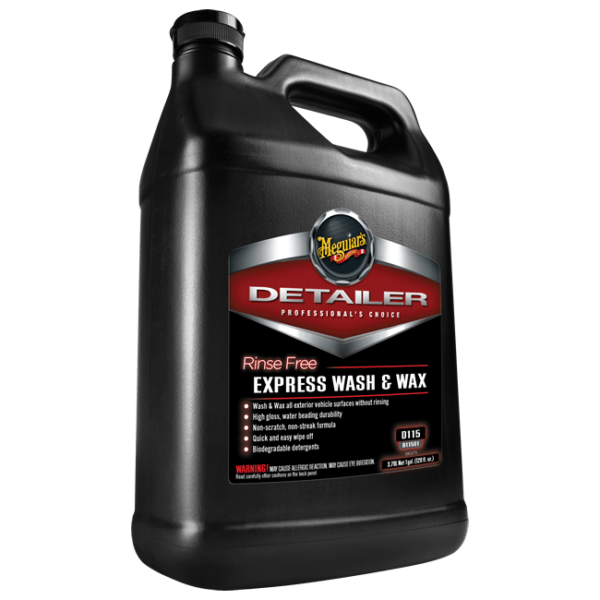 Meguiar's Rinse Free Express Wash & Wax - Szampon rinseless z woskiem niewymagający spłukiwania 3780ml