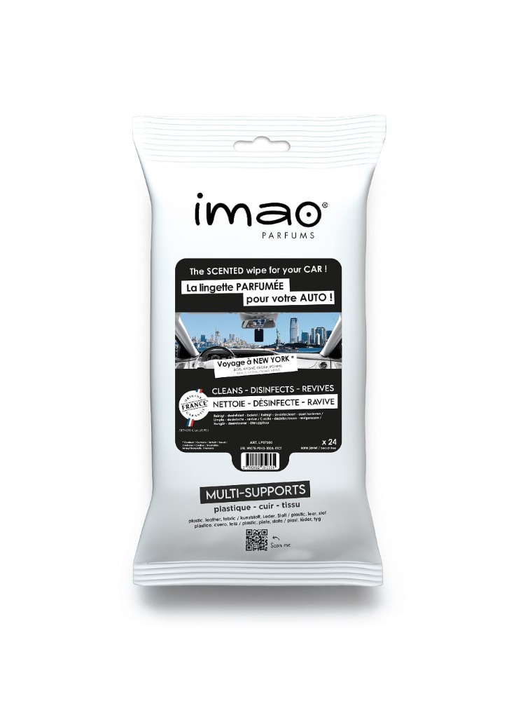 IMAO Voyage A New York - Perfumowane chusteczki do czyszczenia kokpitu