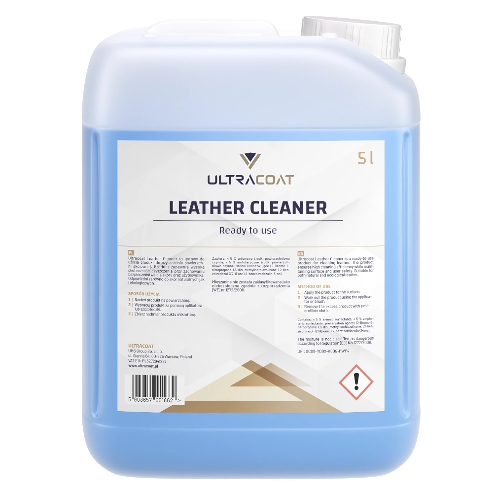 Ultracoat Leather Cleaner - produkt do czyszczenia skór gładkich 5000ml