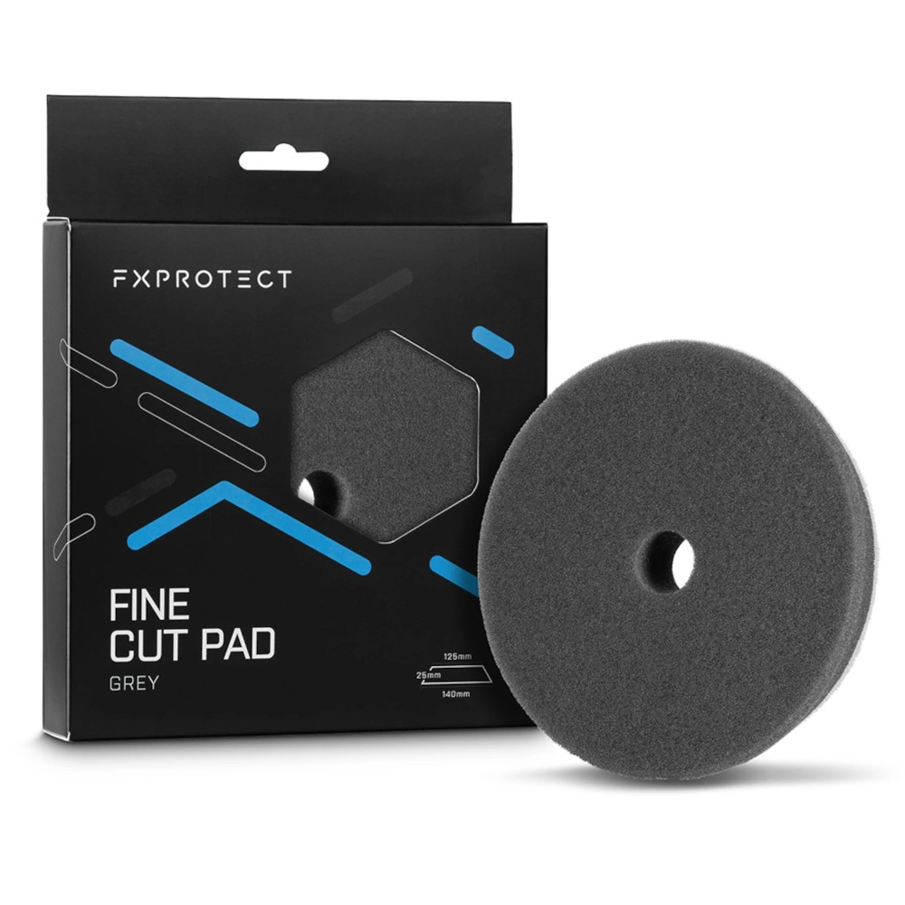 FXPROTECT Fine Cut Pad Grey - Miękki, wykończeniowy pad polerski  125/140mm