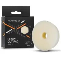 FXPROTECT Heavy Cut Pad White - Twardy pad polerski do usuwania dużych rys 75/90mm