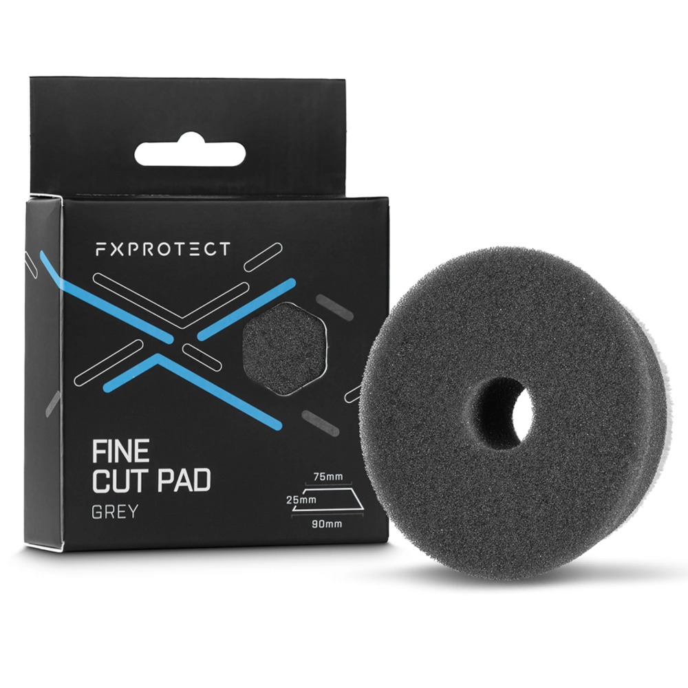 FXPROTECT Fine Cut Pad Grey - Miękki, wykończeniowy pad polerski 75/90mm