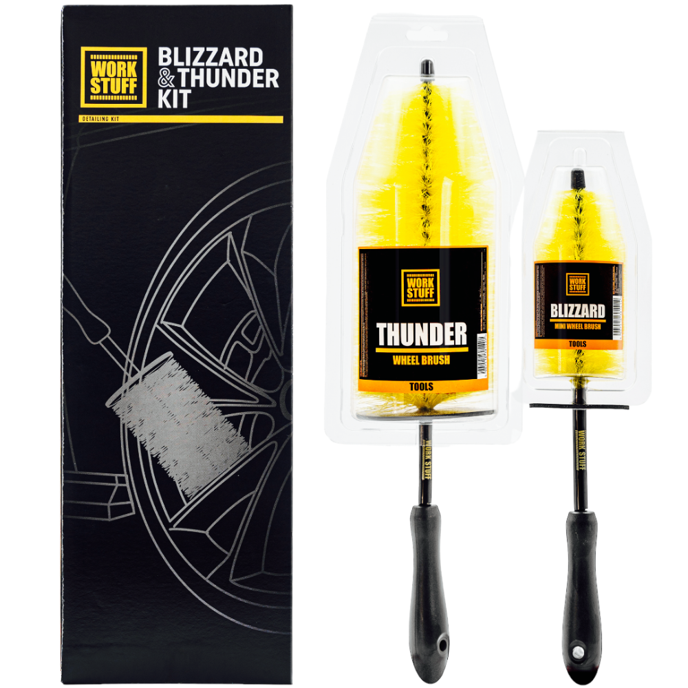 Work Stuff Blizzard & Thunder KIT - Zestaw szczotek do czyszczenia felg aluminiowych
