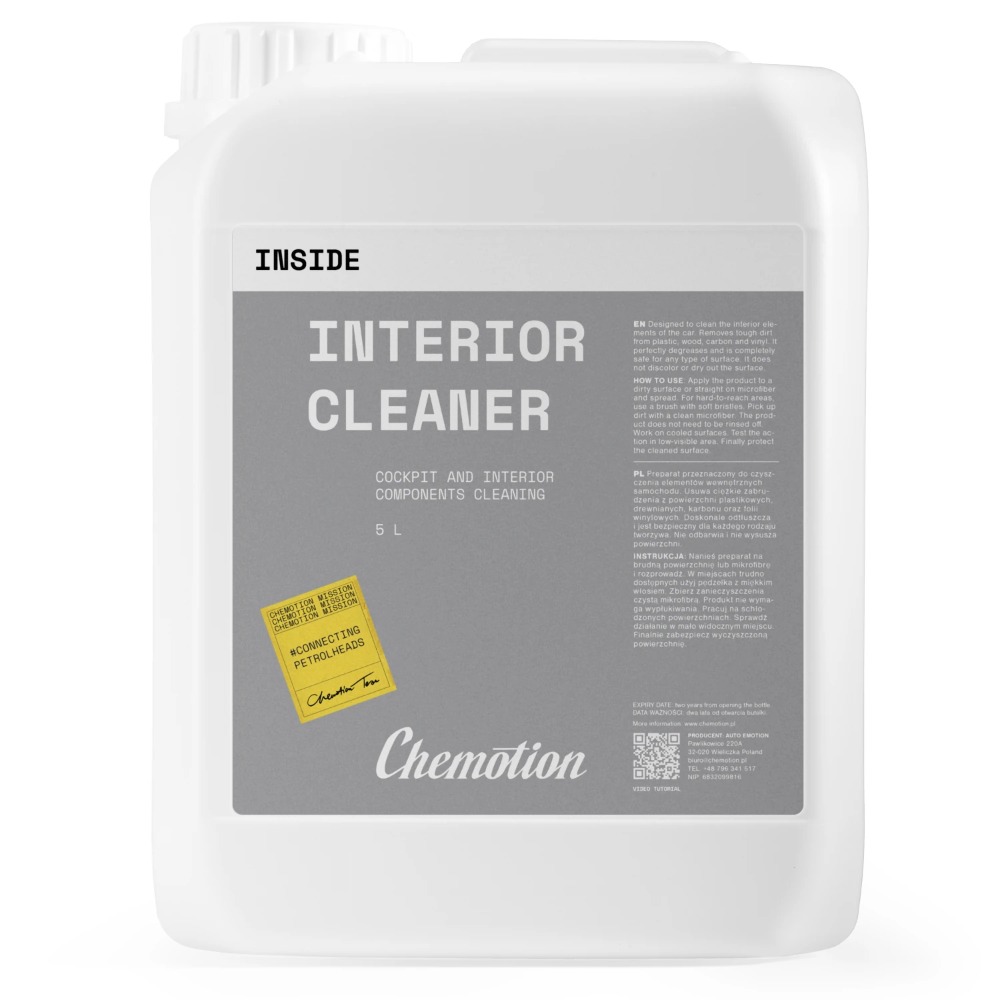 Chemotion Interior Cleaner – gotowy do użycia produkt do czyszczenia wnętrza 5L