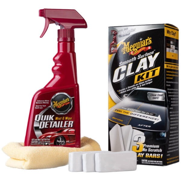 Meguiar's Smooth Surface Clay Kit - Zestaw do glinkowania i pielęgnacji lakieru