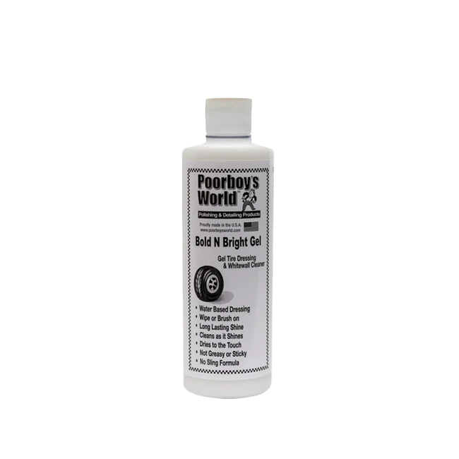 POORBOY’S WORLD Bold N Bright Tire Dressing Gel Dressing do opon w żelu 473ml
