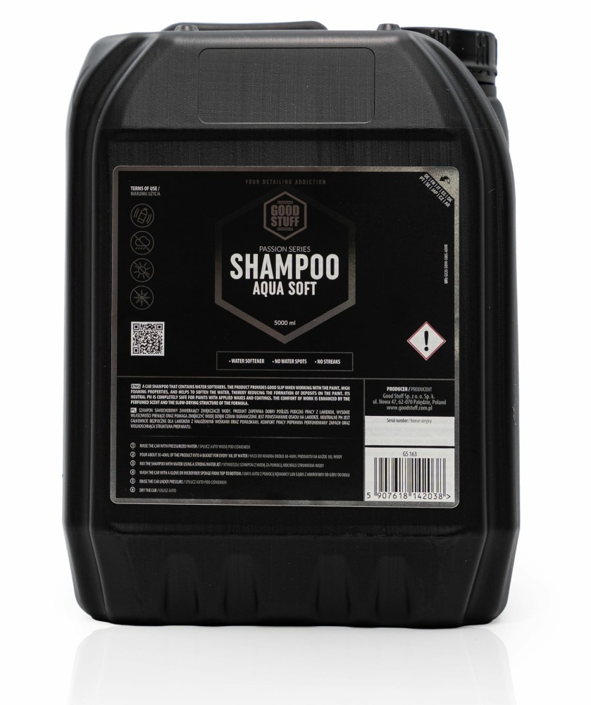 Good Stuff Aqua Soft Shampoo - Szampon samochodowy, zmiękcza wodę 5000ml