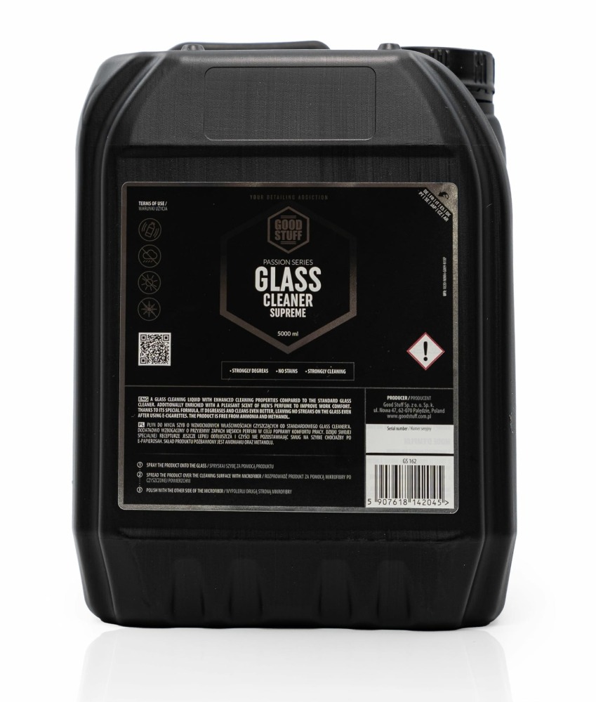 Good Stuff Glass Cleaner Supreme - Produkt do czyszczenia szyb, szkła, odtłuszcza 5000ml