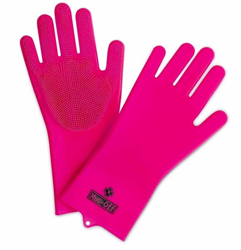 Muc-Off Deep Scrubber Gloves Pink - Rękawica do mycia motocykl, rower Rozmiar L