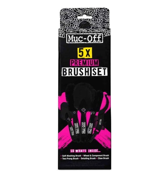 Muc-Off  Premium Brush Set 5 - Zestaw 5 szczotek do czyszczenia, motocykl, rower