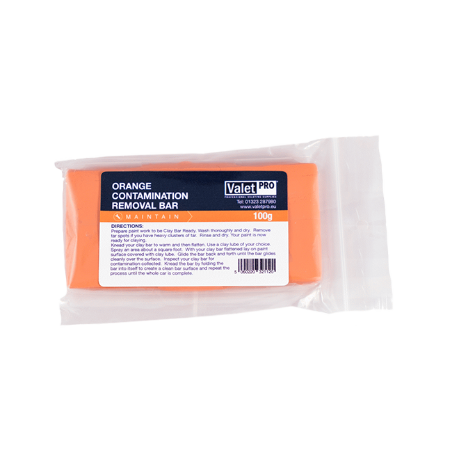 ValetPRO Glinka Clay Bar Orange Glinka do lakieru miękka 100g