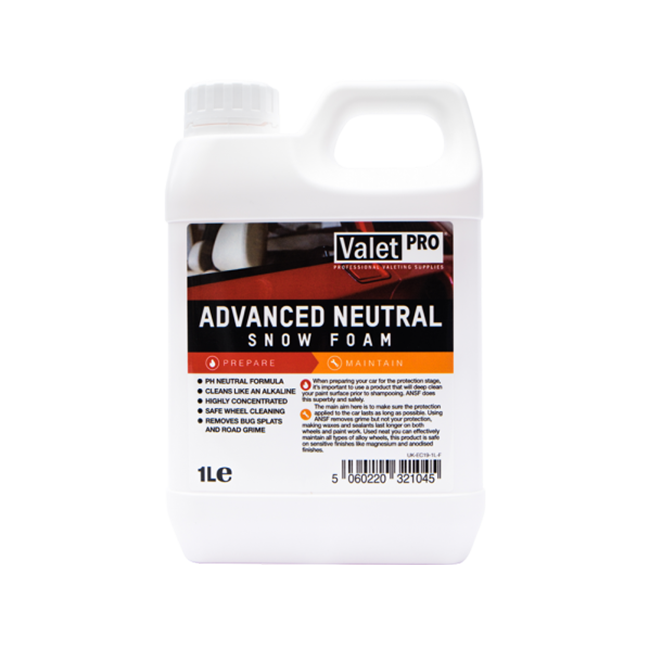 ValetPRO Advanced Neutral Snow Foam Skuteczna piana aktywna neutralne pH 1000ml