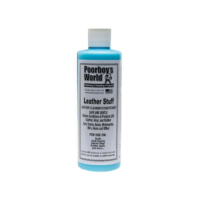 POORBOY'S WORLD Leather Stuff Lekko czyści i zabezpiecza skórzaną tapicerkę 473ml