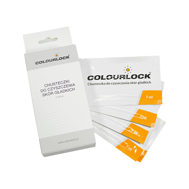 Colourlock Zestaw chusteczek do czyszczenia skór gładkich 5 sztuk