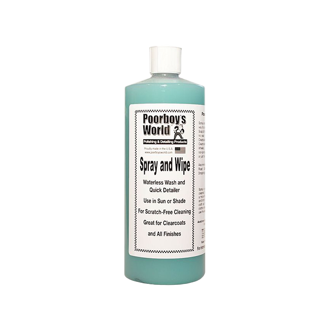 POORBOY'S WORLD Spray and Wipe Waterless Wash Produkt do bezwodnego mycia auta 946ml