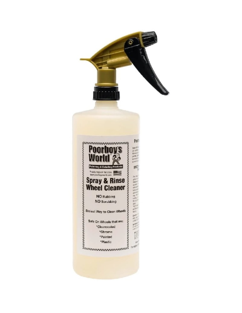 POORBOY'S WORLD Spray and Rinse Wheel Cleaner Produkt do czyszczenia felg 946ml