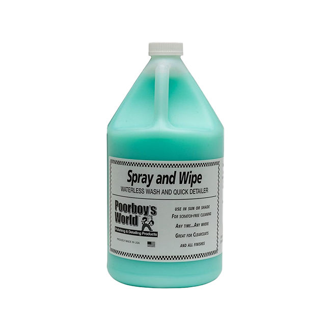 POORBOY'S WORLD Spray and Wipe Waterless Wash Produkt do bezwodnego mycia auta 3780ml