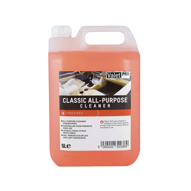 ValetPRO Classic All Purpose Cleaner Uniwersalny środek czyszczący do wnętrza i na zewnątrz 5000ml