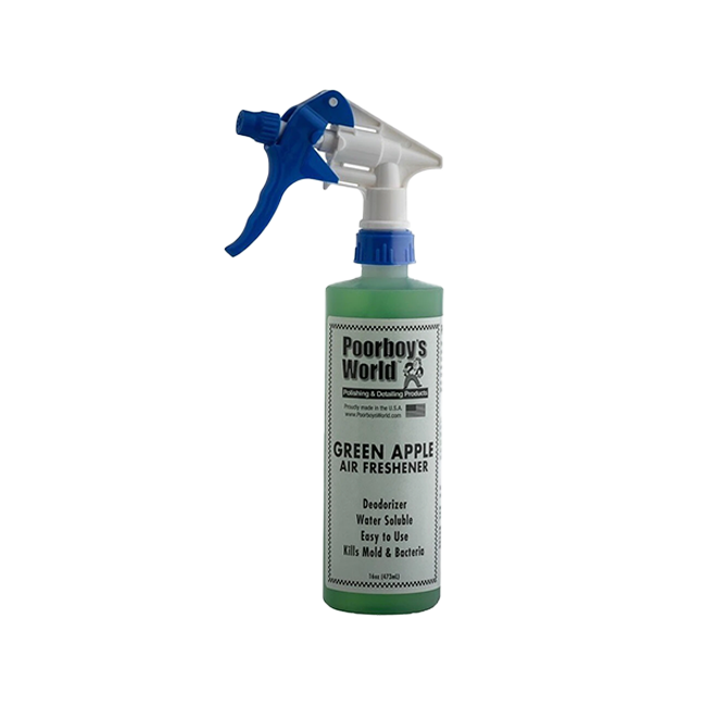 POORBOY'S WORLD Air Freshener Green Apple Odświeżacz zapachu do wnętrza pojazdu Zielone jabłko 473ml