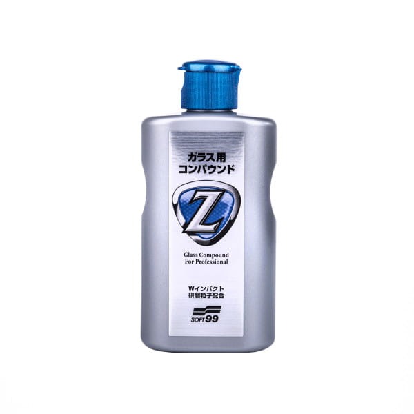 Soft99 Glass Compound Z Mleczko do czyszczenia szyb z osadów przygotowuje pod niewidzialną wycieraczkę