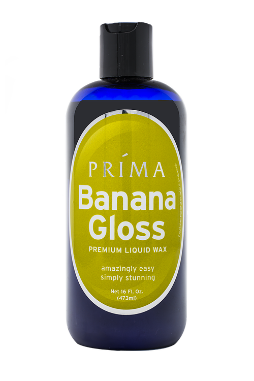 Prima BANANA GLOSS Liquid Wax Szybki w zastosowaniu wosk w płynie 473ml
