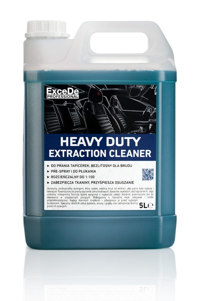 ExceDe Heavy Duty Extraction Cleaner Uniwersalny płyn do prania tapicerki ręcznie ekstrakcja 5000 ml