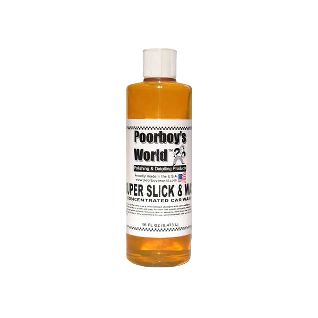 POORBOY'S WORLD Super Slick & Wax Szampon do regularnego użycia z woskiem 473ml