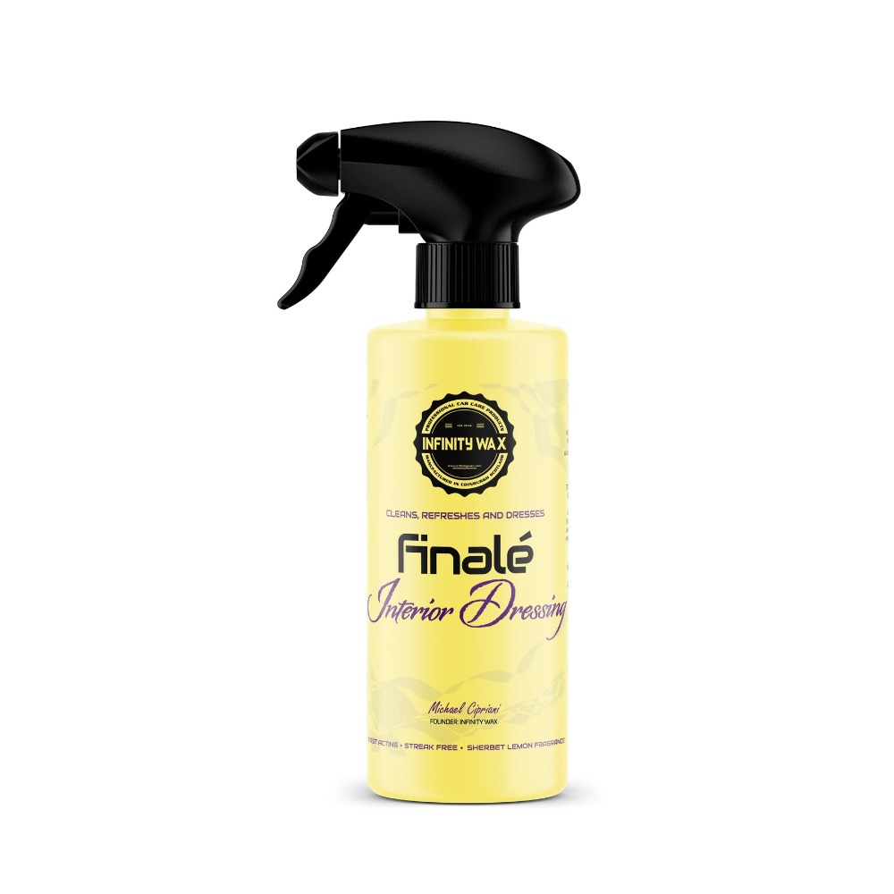 Infinity Wax FINALE Interior Dressing Produkt do zabezpieczenia plastików wewnętrznych, kokpit, koncentrat 500ml