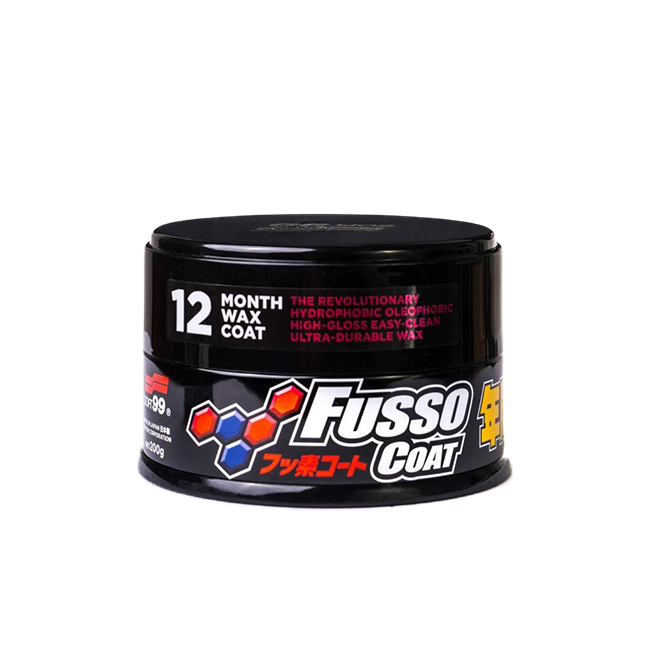 Soft99 FUSSO Coat 12 Months Wax Dark  Bardzo trwały wosk syntetyczny do ciemnych kolorów