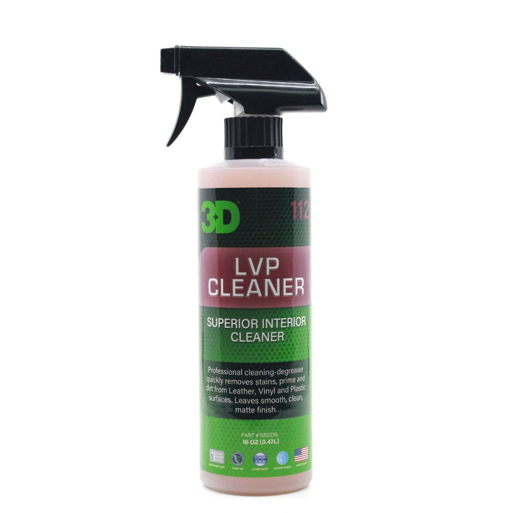 3D Car Care LVP CLEANER Wysokiej jakości środek do czyszczenia wnętrza zapach nowego auta 473ml