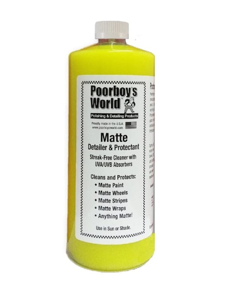 POORBOY'S WORLD Matte Cleaner and Protectant Płyn do czyszczenia i konserwacji lakierów matowych i folii 946ml