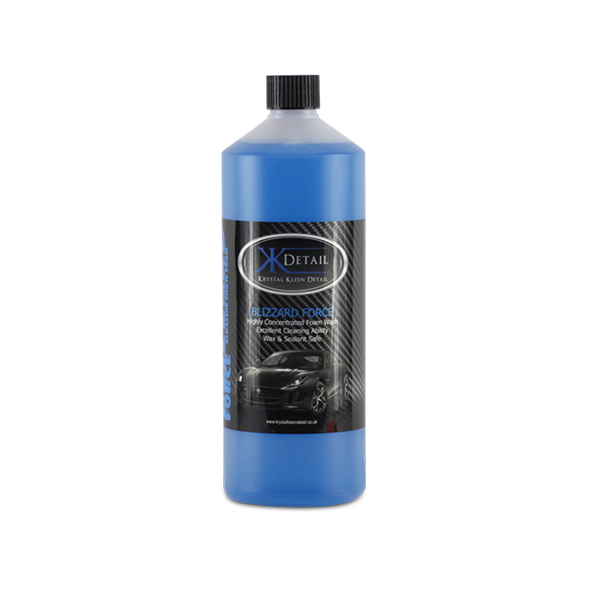Krystal Kleen Detail BLIZZARD FORCE Alkaline Snow Foam Piana aktywna do usuwania zabrudzeń z lakieru odtyka powłoki 1L